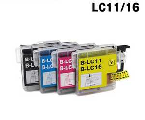 【送料無料】新品　LC11-4PK/LC16-4PK 4色セット ブラザー プリンター用互換インク LC11/16BK LC11/16C LC11/16M LC11/16Y ４本