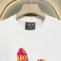 個性EU製＆定価2万◆UABONI*Paris*半袖Tシャツ*ユアボニ*パリ発◆綿100% 通気 薄手 ウサギ柄 可愛い スウェット お出かけ 夏服 M/46サイズ_画像3