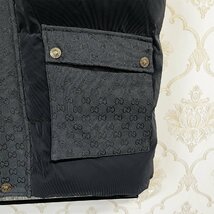 最高級EU製＆定価7万◆UABONI*Paris*ダウンベスト*ユアボニ*パリ発◆グースダウン90％ 個性 防寒 暖か モノグラム ジャケット アウター XL_画像6