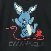 人気・トレーナー 定価4万◆Emmauela・イタリア・ミラノ発◆コットン100％ 快適 プルオーバー ウサギ 可愛い 遊び心 男女兼用 XL/50サイズ_画像6