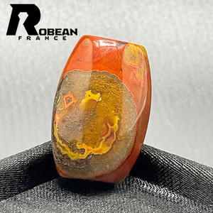 綺麗 EU製 定価5万円★ROBEAN・チベット天珠★パワーストーン アクセサリー 天然石 金運 お守り プレゼント 約25.8*17.4*14.8mm 1002H092