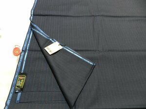 SCABAL　3.0ｍ　紺系ストライプ　スーパーファインウール　イングランド製　紳士服地　リメイク