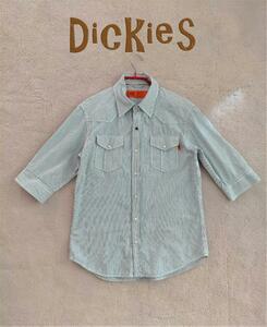 Dickies ディッキーズ ストライプワークシャツ M　m25200609727