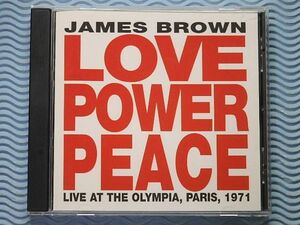 [輸入盤]ジェームス・ブラウン「ライヴ・イン・パリ '71/Love Power Peace Live At The Olympia Paris 1971」James Brown/名盤/良品