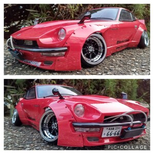 動画有り ABCホビーアディクションコラボ パンデム240Z フルアクションLED電飾 エンジンサウンドシステム MRCドリフトコンバージョン仕様