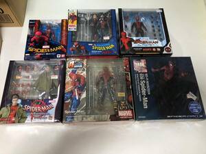 未開封品　スパイダーマン　6点まとめ　特撮リボルテック　AMAZING YAMAGUCHI　MAFEX　S,Hフィギュアーツ　箱潰れあり