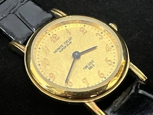 腕時計 MONTE CELIO SUPER SLIM モンテセリオ FINE GOLD 999.9 MC-1005 ジャンク品 現状品 U482