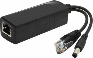 クアクティブ PoE スプリッタアダプタ IEEE 802.3af準拠10 / 100Mbps IPカメラ用DC 12V 出力ワイヤレス AP ルータ VoIP 電話 AV-PS12 G57