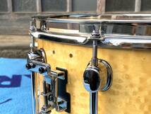 MAPEX Maple Deluxe BIRDS EYE 14×8 スネアドラム 極美品_画像7