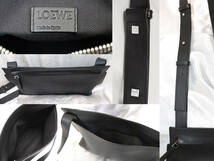 本日限りRED FRIDAYプライス ロエベ T メッセンジャーバッグ / LOEWE T MESSENGER BAG 316.30.P37 Black 正規品_画像4