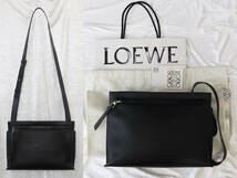 本日限りRED FRIDAYプライス ロエベ T メッセンジャーバッグ / LOEWE T MESSENGER BAG 316.30.P37 Black 正規品_画像5