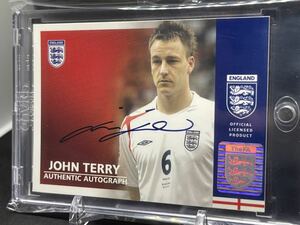 ★直書き! ジョンテリー John Terry topps England on card auto★イングランド代表 チェルシー サイン