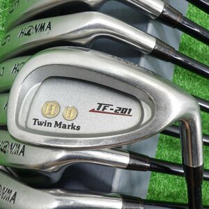 ◇HONMA　ホンマ　本間　TWIN　Marks　TF-201　アイアン　♯4～♯9・♯11・SW　計8本セット　R◇23-11-C123