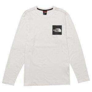 ザ ノースフェイス Tシャツ THE NORTH FACE NF0A37FT FN4 M ロングスリーブ ボックスロゴ ハーフドーム Mサイズ ホワイト メンズ