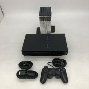 (22074) ■【1円～】PS2 本体 SCPH-30000 + ソフト グローランサー6本セット　中古品