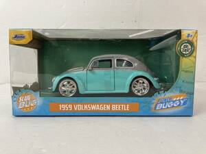 (22350)〇【ミニカー】JADA TOYS ジェイダトイズ 1/24 1959 VOLKSWAGEN BEETLE フォルクスワーゲン ビートル Punch Buggy Slug Bug 現状品