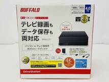 (23042)□BUFFALO(バッファロー) 外付けハードディスク 4.0TB HD-EDS4.0U3-BA [パソコン＆テレビ録画用]中古品_画像1