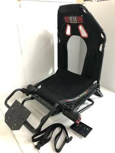 (22736)△ ゲーミングシート Next Level Racing GT Lite レーシングコックピット 型番・詳細不明 シート部分のみ 【現状品】