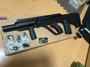 GHK AUG A3 CO2 & 予備マグx3 & 保守パーツ