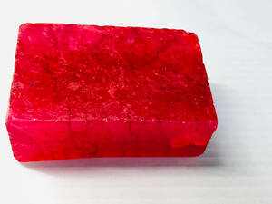 【パワーみなぎる】天然コランダム ルビー 470.6Ct ブロック 鑑別付き アフリカ産 原石 本物保証 ruby corundum 鉱物