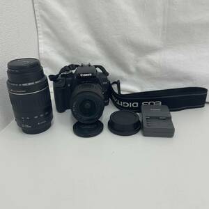 #7829AZ Canon EOS Kiss Digital X EF 55-200㎜ 1:4.5-5.6 EF-S 18-55㎜ まとめ キャノン ジャンク品 現状品