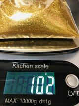 金粉 100g 純金 24金 24K 金 ゴールド ラメ キラキラ Gold 非磁性_画像3