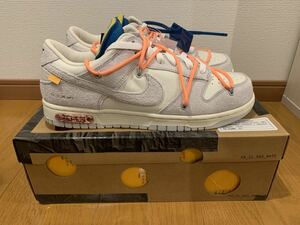 新品 NIKE × OFF-WHITE ナイキ×オフホワイト DUNK LOW 1 OF 50 19 ダンクロー サイズ10 28cm