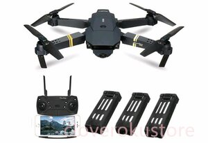 多機能EACHINE58 ドローン カメラ付き 4K 高画質 WIFI FPV リアルタイム高度維持 折り畳み式 バッテリー2個熱売りUSB ドローン本体