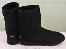 MK551◆メンズ UGG オーストラリア ムートンブーツ 黒 ブラック 25cm_画像2