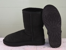 MK585◆レディース【UGG オーストラリア】ムートンブーツ 黒 ブラック 39 24.5cm_画像4