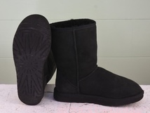 MK585◆レディース【UGG オーストラリア】ムートンブーツ 黒 ブラック 39 24.5cm_画像3