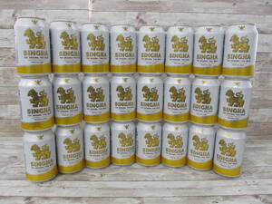 Singha(シンハー) ビール 缶 ピルスナー タイ 330ml x 24缶 24.4.18▲FJ
