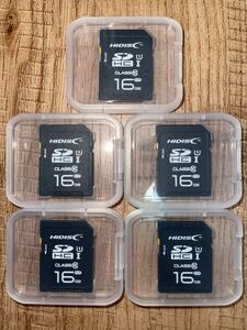 値引き！(お買い得) SDカード 16GB【5個セット】