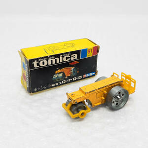 [ST-02156] トミカ 日本製 黒箱 No.61 川崎重工 ロードローラ TOMICA JAPAN 建設 作業車 ミニカー 模型 当時物 ヴィンテージ コレクション