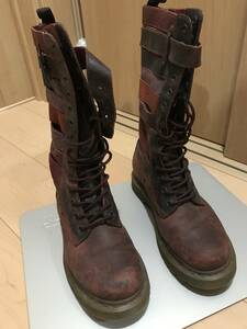 希少！ Dr.Martens Thema 14ホールブーツ　赤系　UK7(26cm) 