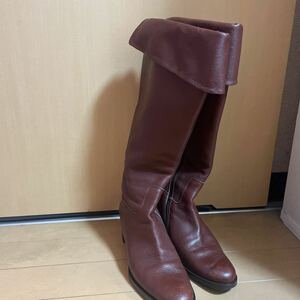 中古ロングブーツ　23cm 長期使用