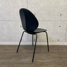 【直接引取可】美品 モデルルーム展示品 calligaris/カリガリス P4655 スタッキングチェア 21年製 バジル ブラック イタリア製 A1106-1_画像3