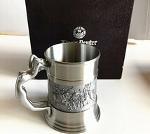 未使用 king's pewter キングスピューター　 アニマルヘッド グラス錫製　タンブラー コップ ビアカップ 和食器 酒器 (E11)_画像4