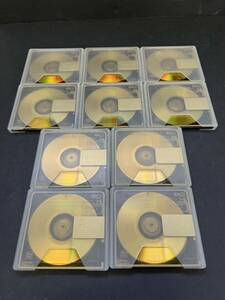 MD ミニディスク minidisc 中古 初期化済 ソニー SONY color collection ゴールド 80 10枚セット 記録媒体