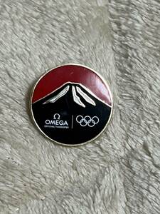 オメガ 2020 東京オリンピック ピンバッジ オフィシャルタイムキーパー 富士山 OMEGA