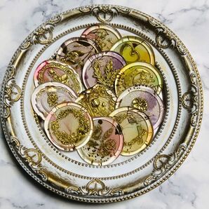 シーリングスタンプ 金箔秋柄 12枚