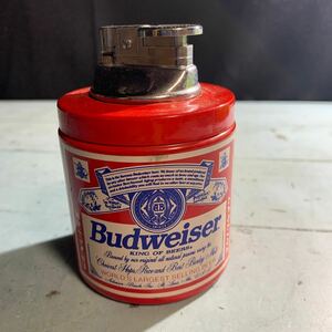 Budweiser Budweiser Vintage жестяная банка зажигалка курение . America смешанные товары retro коллекция (8610)