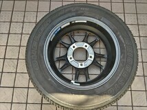 「１本のみ」スズキ ジムニー レイズ グラムライツ 57JV 黒系 デューラー 175/80R16 19年製 補修・背負い用に 手渡し可_画像2