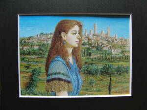 Art hand Auction Hirofumi Machida, Tuscan town, Carefully selected, Rare art books/framed paintings, Brand new high quality frame with frame, Good condition, artwork, painting, portrait