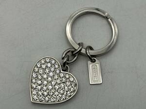 COACH Coach genuine article Kirakira Heart type key ring 