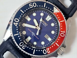 1円スタート！SEIKO セイコー ダイバーモデル ペプシカラーベゼル【2625-001B】純正ブレス