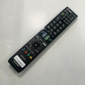 C1G907 【送料１８５円】 TV リモコン / シャープ SHARP GA881WJSA 動作確認済み★即発送★ テレビ