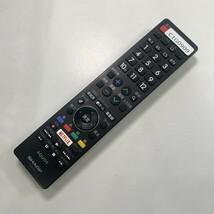 C1G909 【送料１８５円】 TV リモコン / シャープ SHARP GB220SA 動作確認済み★即発送★ テレビ_画像1