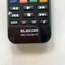 C1H152 【送料１８５円】 TV リモコン / ELECOM エレコム ERC-TV01BK-TO 動作確認済み★即発送★ テレビ_画像4