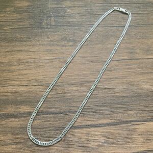 ＳＩＬＶＥＲ925 6面Ｗ喜平ネックレス　50cm 21.4g シルバーネックレス　喜平 